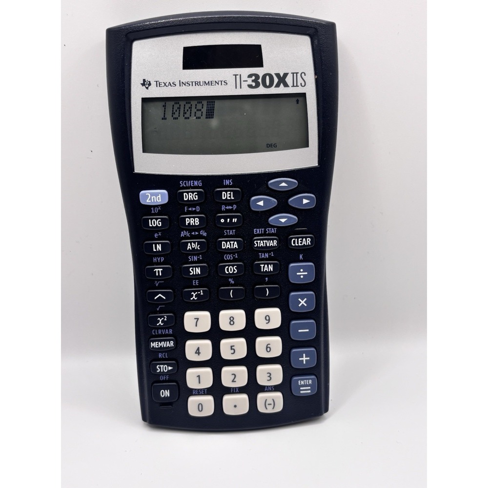 Texas Instruments TI-30X IIS Scientific‎ Calculator-Black and Blue- open box.